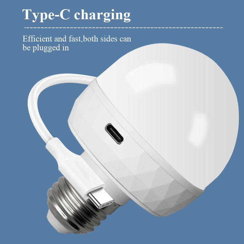 E27 Rechargeable Battery Operated Light Bulb with Remote RGB Color Timer Wireless Detachable Puck Light Bulb for Wall Sconce
