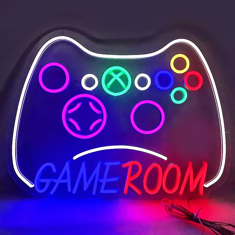 Gamer Controller Neon Sign  Bedroom Decoration Fall Wall Gaming Custom Personalized Neon Game Custom