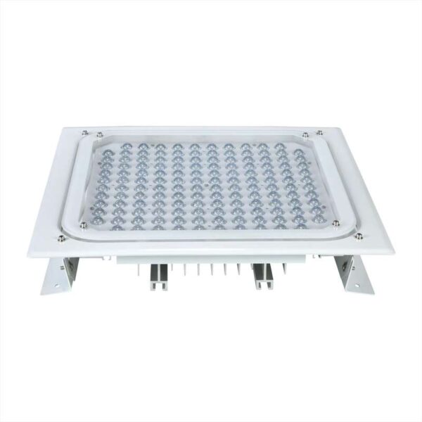 100W IP65 Explosion-Proof LED Canopy Light with Built-in Emergency, for Fuel Stations & Hazardous Areas