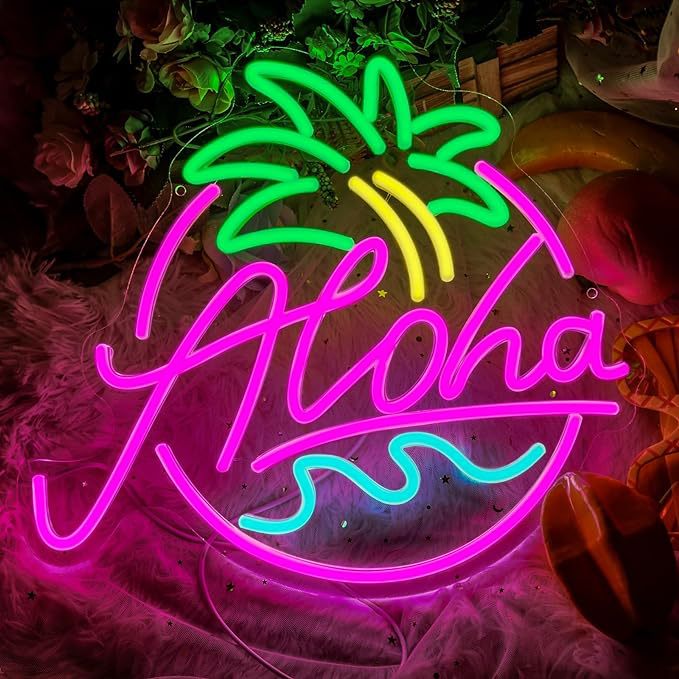 Dimmable USB Pink Neon Sign for Home Bar Decor Wall Light Computer Room Festival Halloween Party