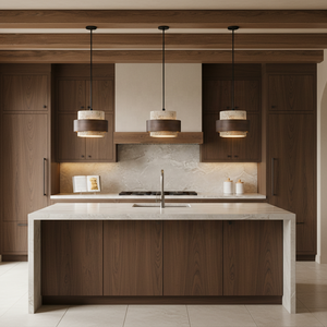 Travertine подвесной светильник кухня Island Natural Stone Hanging потолочная лампа для столовая Villa отель