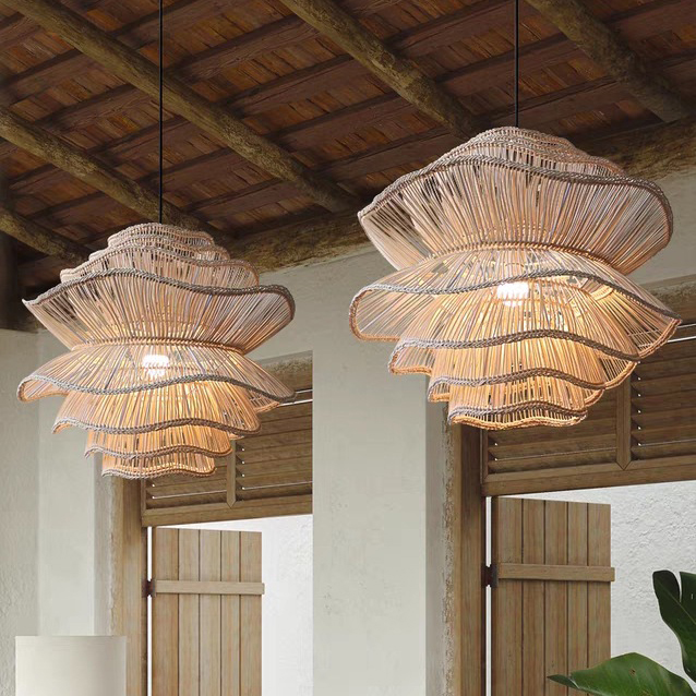 Premium Rattan подвесной светильник Lampshade Vietnam Supplier прочный Lightweight Eco Friendly