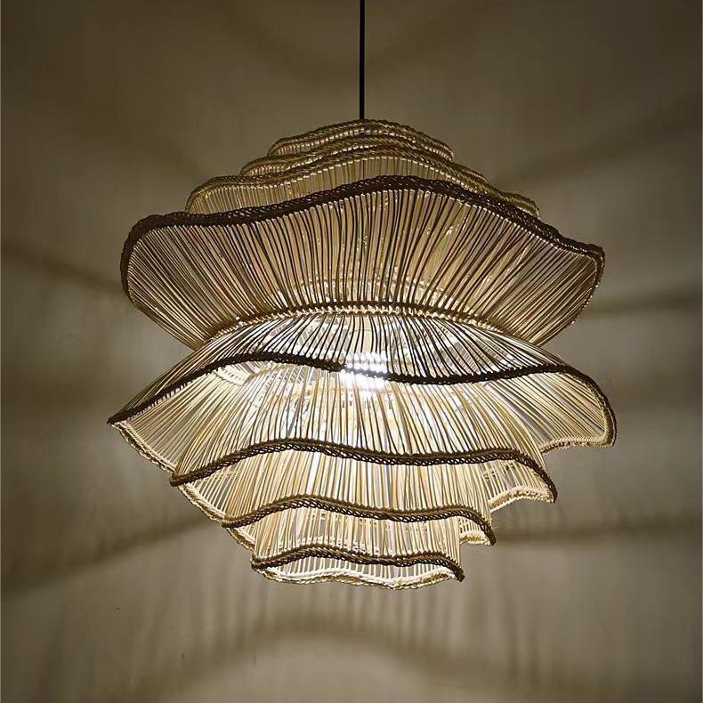 современный Minimalist Rattan Art люстра потолочный подвесной светильник светильник для гостиная ресторан отель