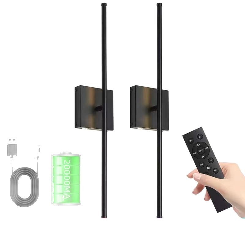 современный Battery Powered настенный светильник с магнитный Base, Wireless Bedside освещение для спальня гостиная, Free Wiring Design