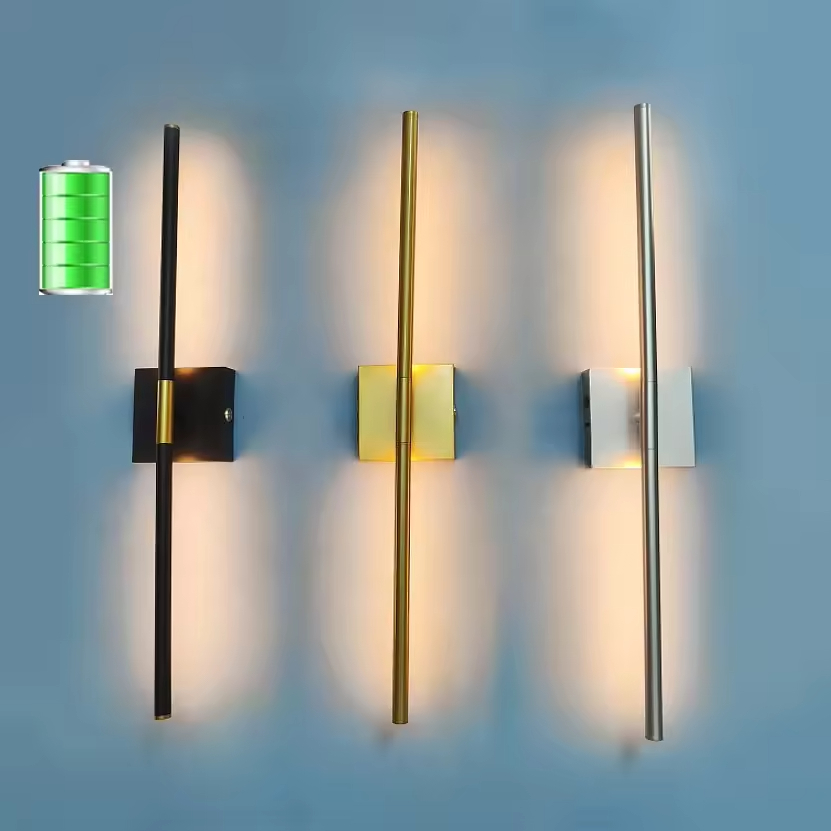 перезаряжаемый магнитный Suction Wall светильник, Wireless Bedside лампа для спальня гостиная, Battery Powered Ambient Atmosphere