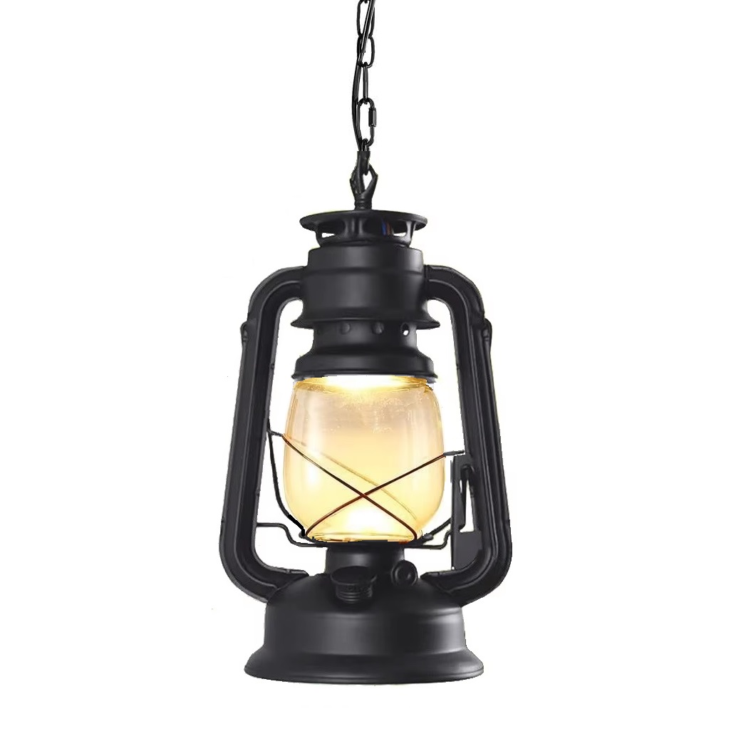 ретро Antique винтажный рустикальный Lantern лампа чёрный Finished подвесной светильник светильник уличный