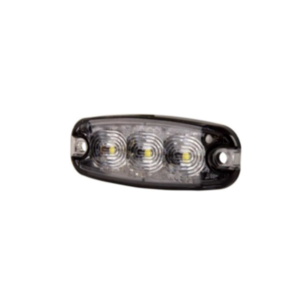 New 3 LED Emergency Grille Light IP67 Waterproof Ultra-thin 12V DC Warning Light for Truck Utility Vehicle Construction