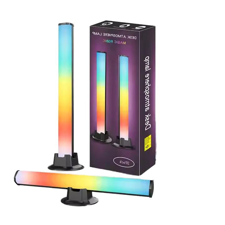 RGB Backlight Bar Desktop Atmosphere Light LED Music Rhythm Sensing Decoration Lamp Gaming Bedroom Festival Night Light