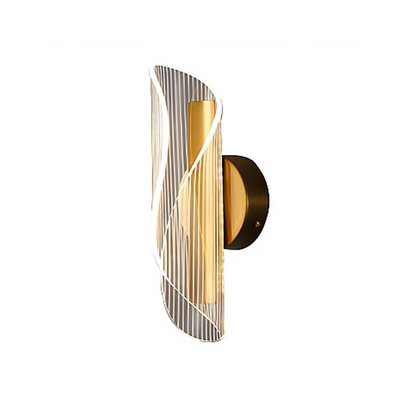 Modern Led Wall Lamp Streamer Atmosphere Lighting Fixture Indoor Acrylic Wall Sconce for Bedroom Study Restaurant Living Room