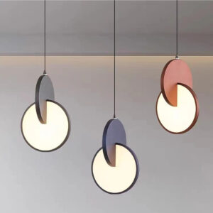 Minimalist Gold Silver Geometric LED подвесная лампа современный Hanging светильник для кухни Dining спальня гостиная Home Decor
