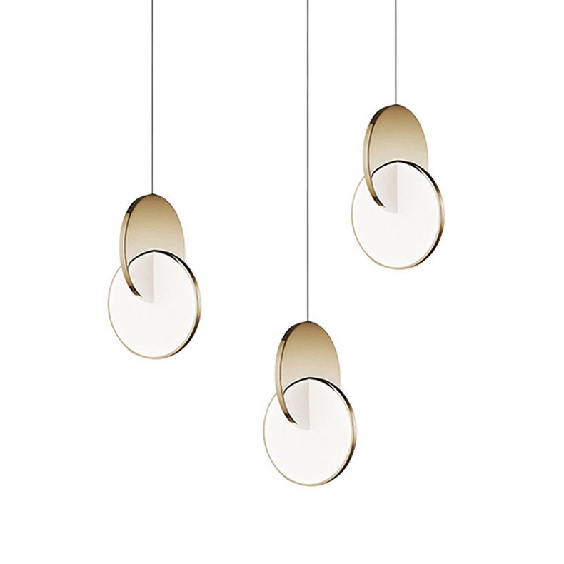 скандинавский Minimalist Gold Silver Geometric LED подвесная лампа современный Hanging светильник для гостиная кухня Dining спальня Home Decor