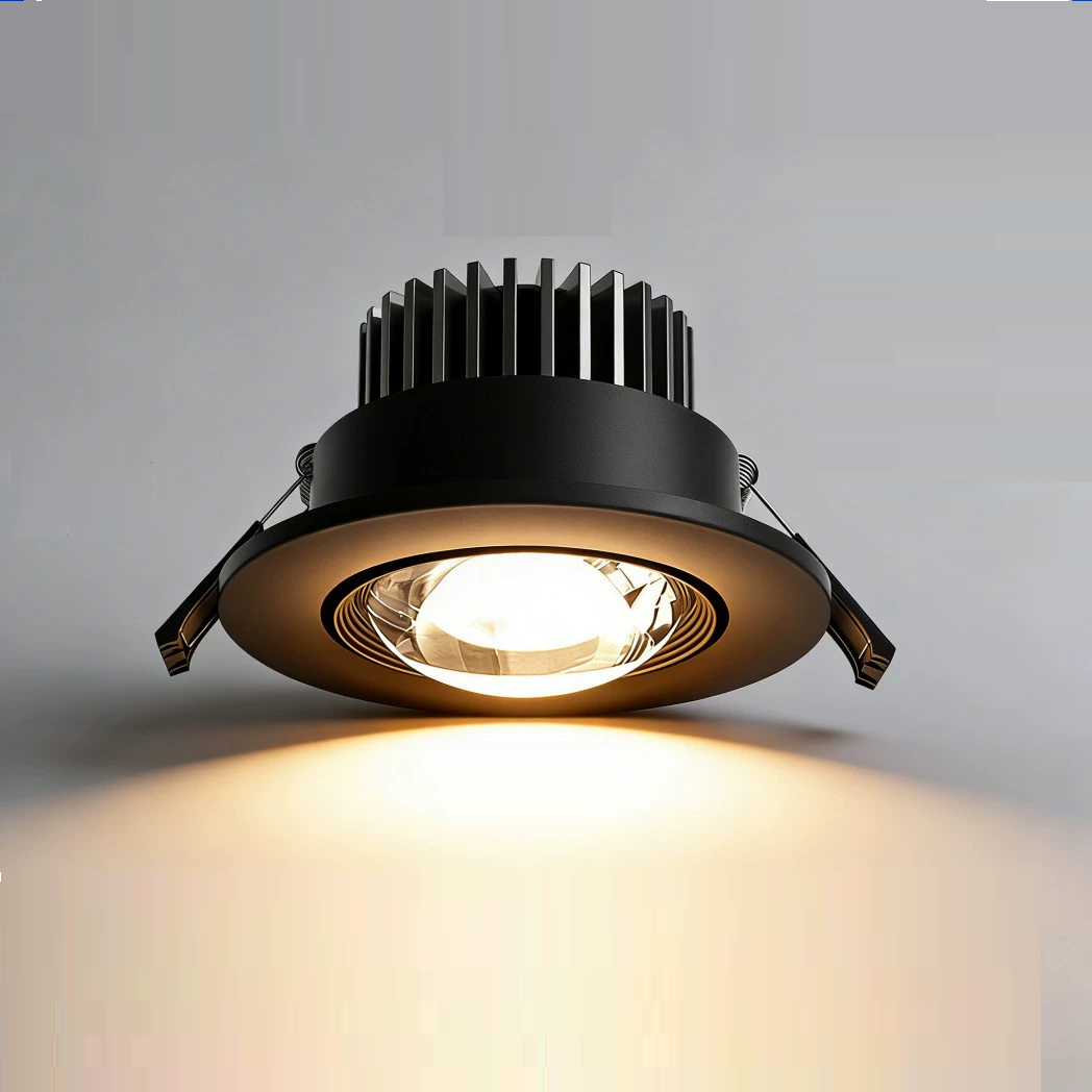 12W 6-inch Ultra-Slim круглый LED встраиваемый потолочный панельный светильник с Driver чёрный цвет