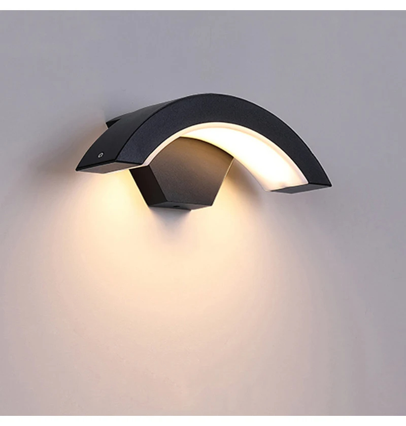 Led уличный Wall светильник с Motion Sensor Ip65 водонепроницаемый алюминиевый для Garden Patio крыльцо Garage 18w 3500k Warm White