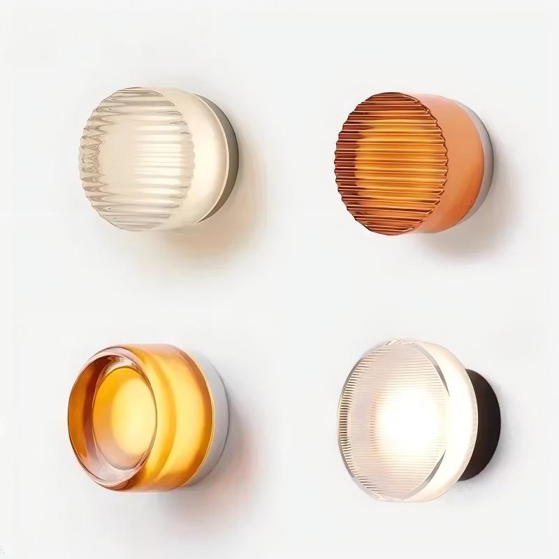 скандинавский Minimalist Led бра Acrylic Potato Chip Design светильник для спальня Bedside отель проход Corridor Stair освещение