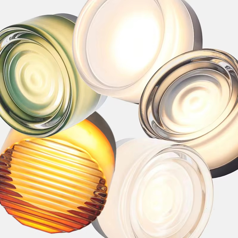 Modern Round Acrylic Led Wall Sconce Colorful Light Fixture for Bedroom Bedside Hotel Background Living Room Corridor Decor