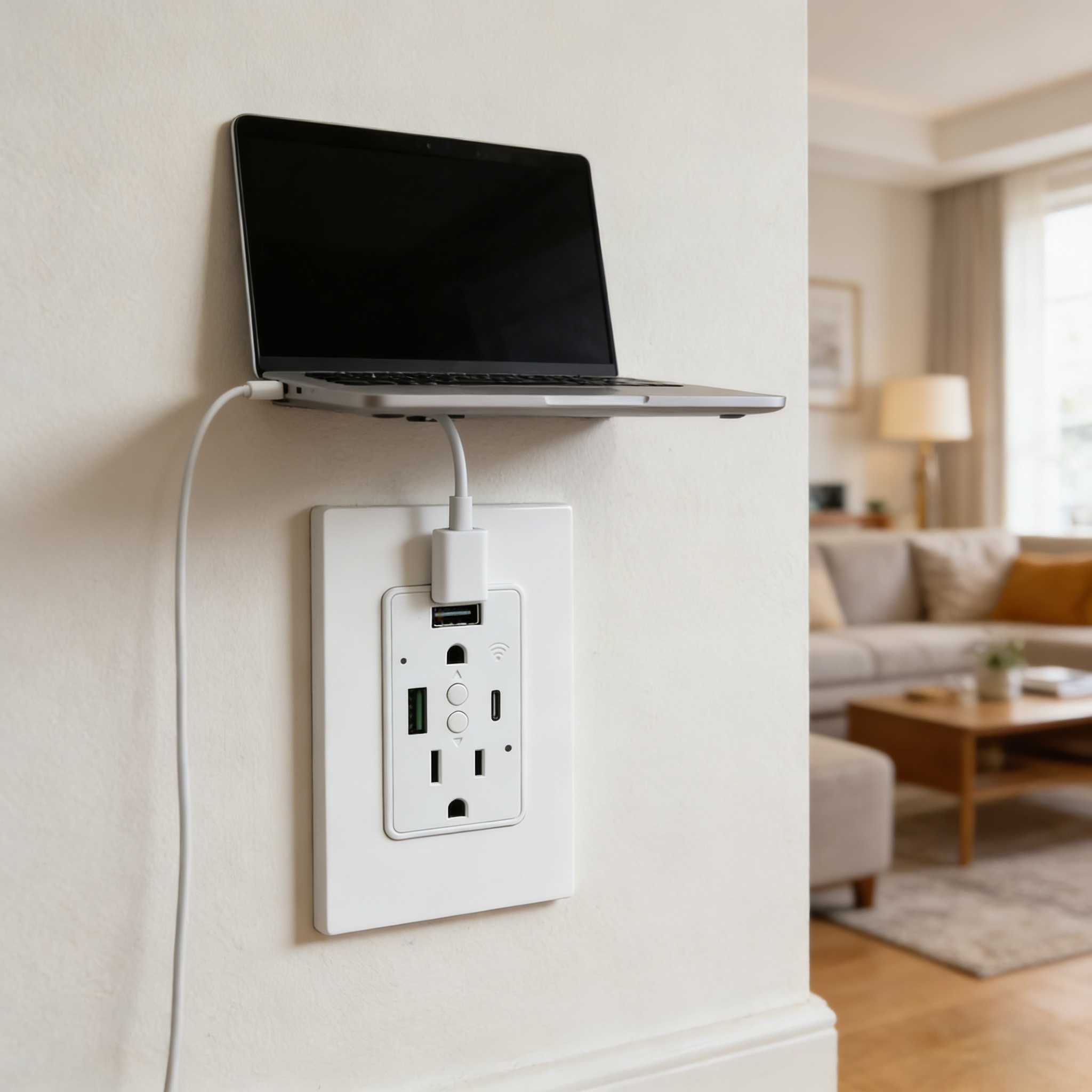 умный Wifi настенная розетка Pd20W Usb C Charging для Us Standard Home офис отель спальня Overload Protection умный Plug