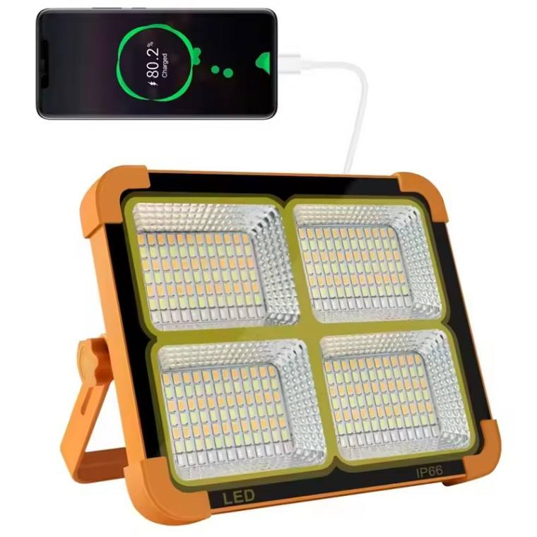 Solar Led прожектор Ip65 водонепроницаемый Portable перезаряжаемый для Construction Fishing Camping уличный Activities
