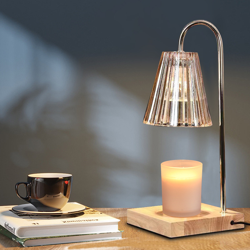 регулируемый Bamboo Aromatherapy лампа с Wax & Candle Melting Timed диммируемый настольная лампа для дома Ambiance светильник