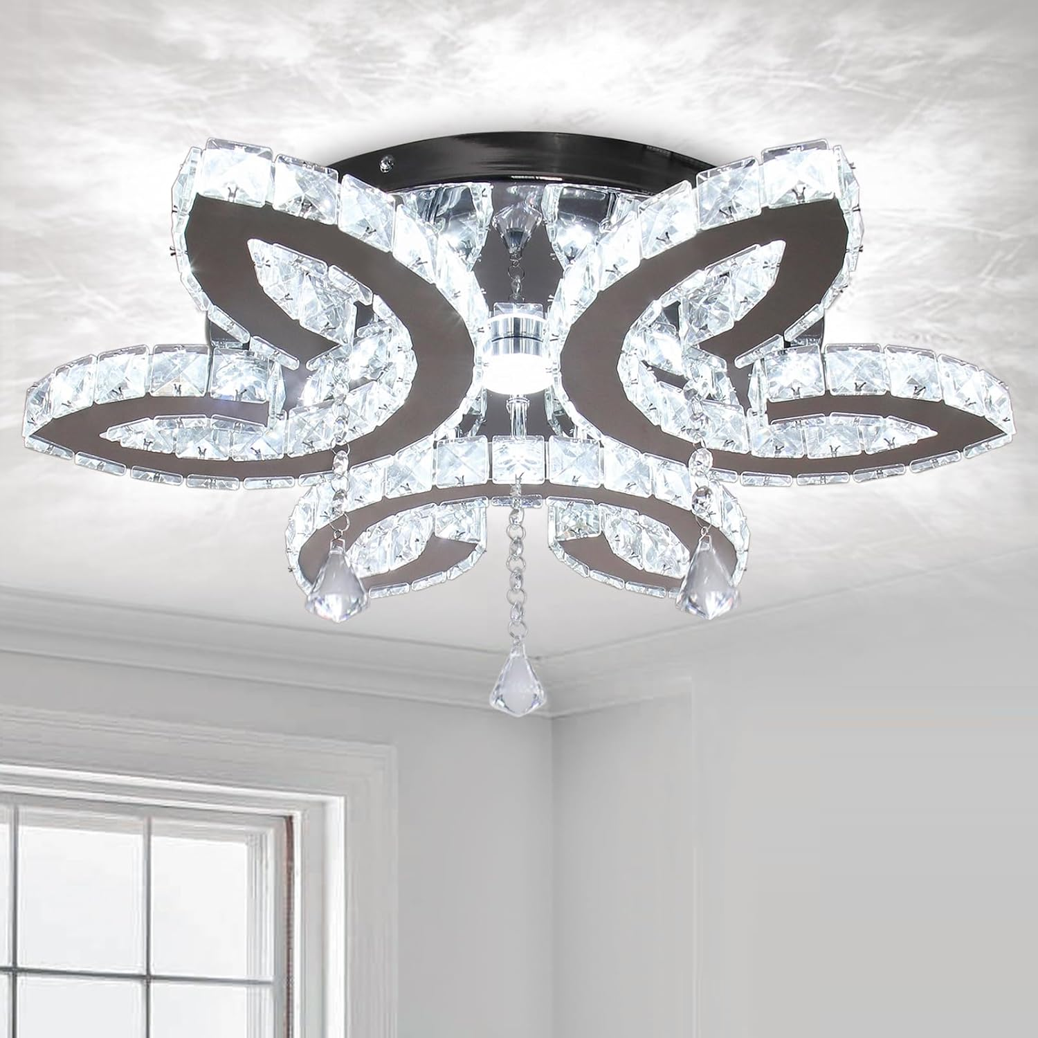 20.4'' хрустальный Chandeliers современный LED хрустальный потолочный светильник встраиваемый светильник