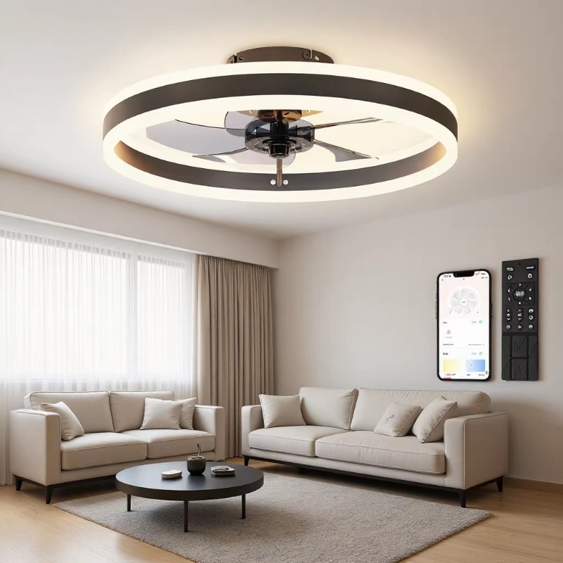 интерьерный Decorative люстра потолочный Fan с Blades пульт ДУ LED светильник для спальня гостиная Home Decoration