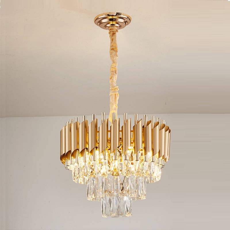 современный Gold хрустальный люстра капля кухня Room коридор, промышленный