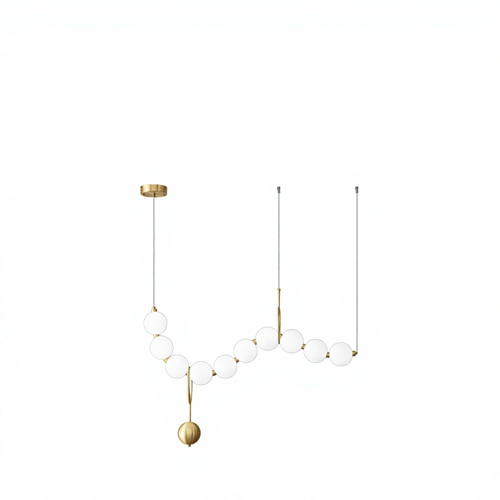 French Pearl Acrylic Metal LED подвесной светильник регулируемая высота скандинавский стиль Luxury гостиная освещение 2700K