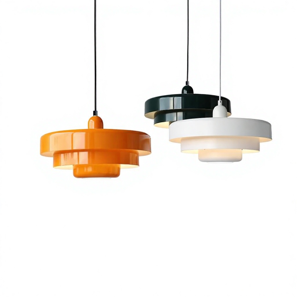 Medieval ретро Metal LED потолочный люстра Orange подвесная лампа столовая ресторан Home Decor освещение Cafe бар