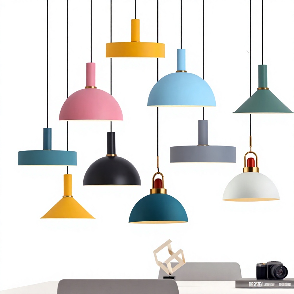 скандинавский LED подвесные светильники Metal Minimalist Hanging лампы кухня столовая спальня бар Counter интерьерное освещение Home Decor E27