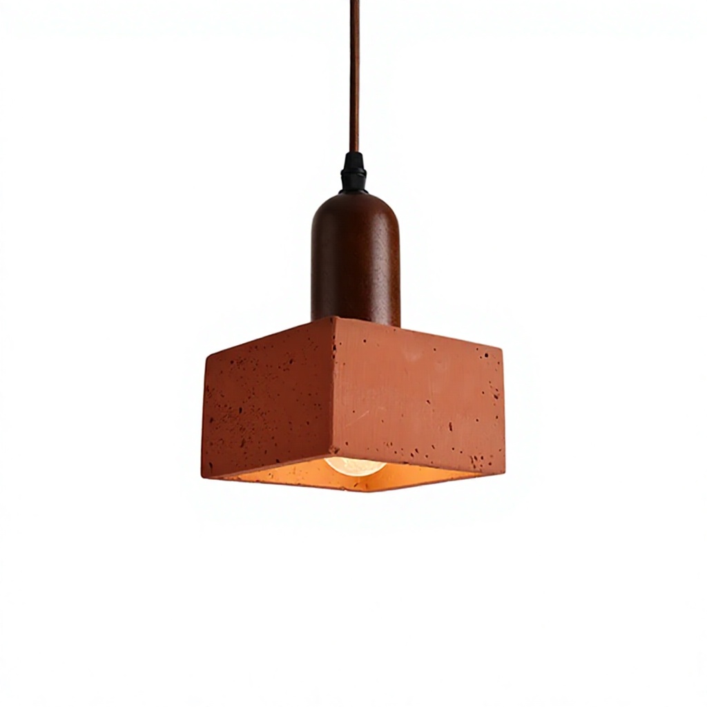 ретро Coral Red Marble светильник промышленный стиль AC Powered Suspended подвесные светильники для дома Decoration