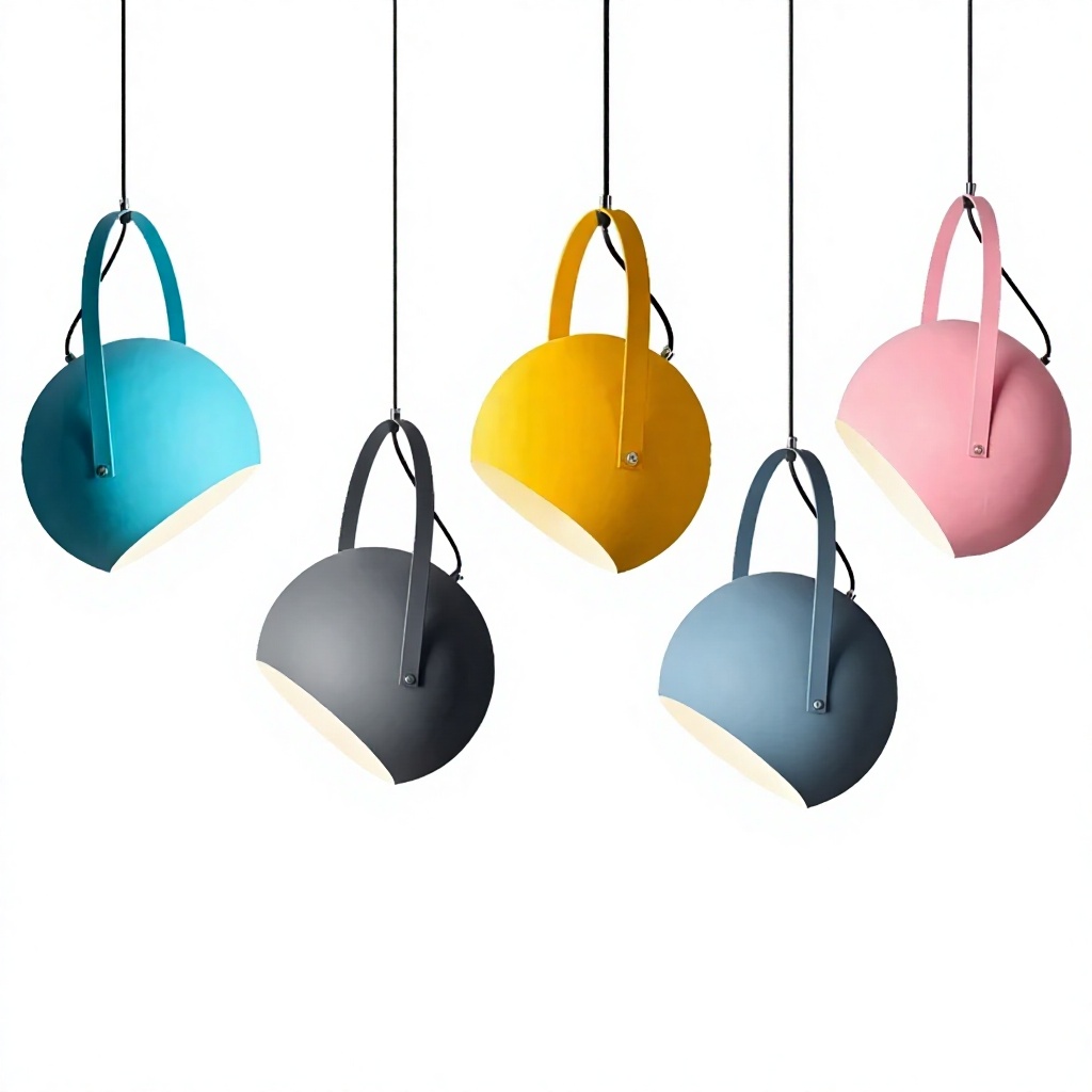 Macaron Colorful Rotatable Metal LED подвесной лампы для Children's Room & спальня современный интерьерный потолочный освещение