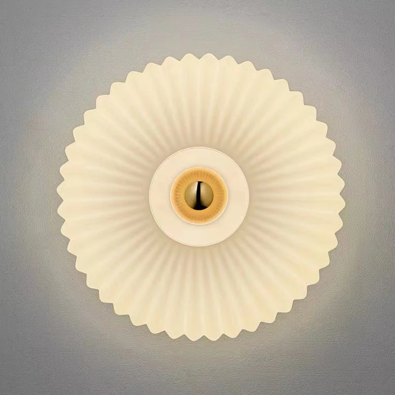 скандинавский ретро LED настенный светильник с круглый Glass Shade для Living Rooms Bedrooms Corridors Foyer гостиная Feature отель Bedside