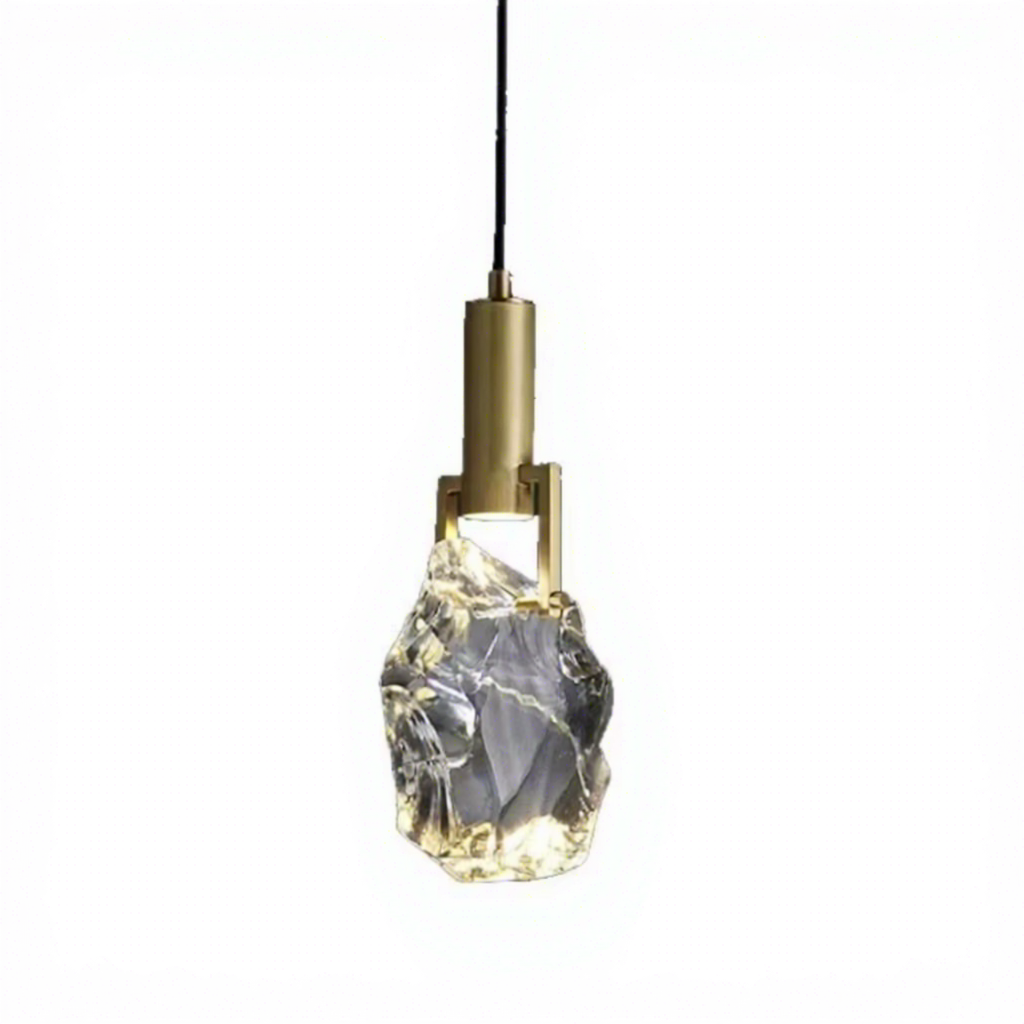 светильник-Luxury Gold хрустальный Scandinavian Small подвесная лампа Three-цвет диммирование Hanging Wire Type для гостиная спальня Bedside