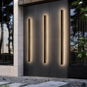 IP65 водонепроницаемый современный LED уличный Wall светильник 6W 27W AC110 240V Long линейный Strip настенный светильник 3000K 4000K 6000K Garden Villa крыльцо