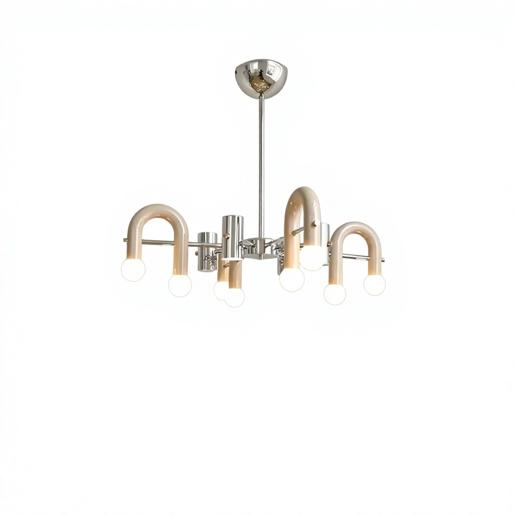 French-скандинавский железо LED Suspended люстра Warm светильник Creamy-Toned Distinctive современный Minimalist Design гостиная столовая