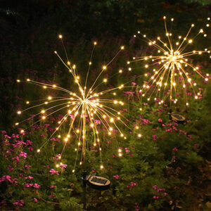 Solar Firework садовый светильник IP44 водонепроницаемый LED Dandelion Stake для Patio, Lawn & Christmas Decor