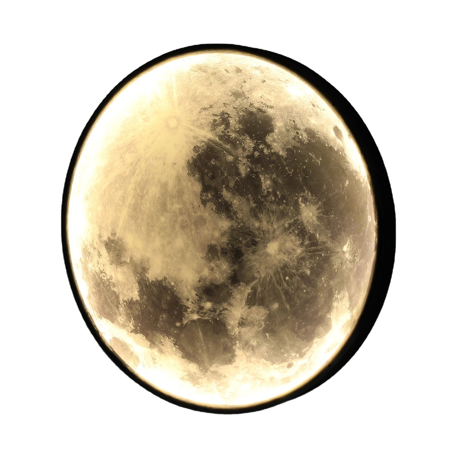 24W Wall-Mounted светильник LED Moon настенный светильник, 50cm Wall светильник
