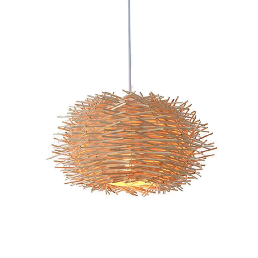 Bamboo подвесной светильник большой Handwoven Wicker светильник Rattan подвесная лампа