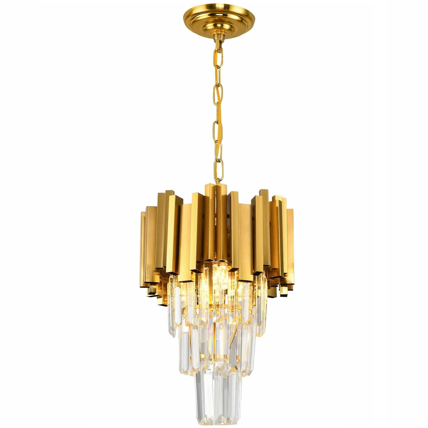 Post современный Minimalist столовая лампа Designer Model Room освещение Villa Gold Single Head хрустальный люстра