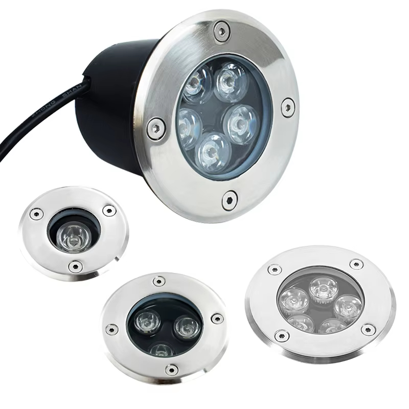 Cross-border Embedded уличный IP65 водонепроницаемый LED In-ground спот 3000K 3500K цвет Temperature для Parks Gardens Squares