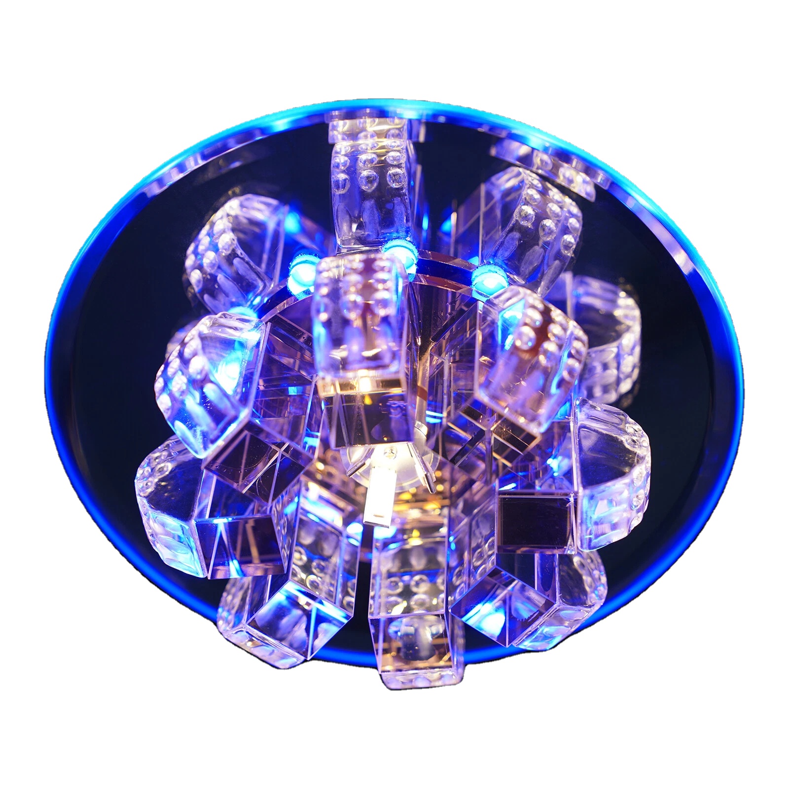 современный хрустальный LED потолочная лампа встраиваемый люстра гостиная светильник