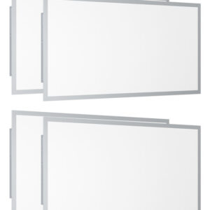 Romanso 40W 72W 130Lm/W ETL CETL 2x4 FT CCT Selectable 0-10V диммирование LED потолочный Flat панельный светильник для супермаркета