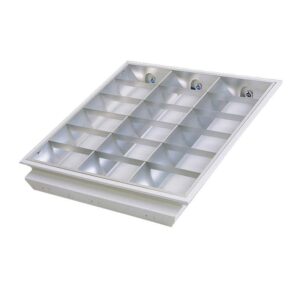 OEM ODM LED Grille лампа Panel 600x600mm встраиваемый потолочный светильник Troffer с Matte/Mirror алюминиевый Reflector для офиса освещение
