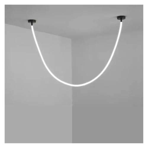 скандинавский стиль гостиная LED подвесной светильник гибкий Silicone линейный Hanging лампа для Interior Minimalist DIY Design светильник