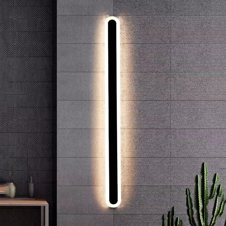 Long Strip LED настенный светильник уличный водонепроницаемый современный Minimalist Sconce для Courtyard Villa Garden Balcony Exterior Wall светильник
