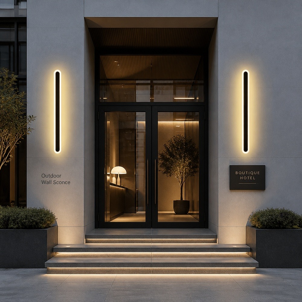 Modern Outdoor LED Wall Light Waterproof IP65 for Garden Porch Villa Courtyard Exterior Home Lighting Wall Mounted Fixture Decor