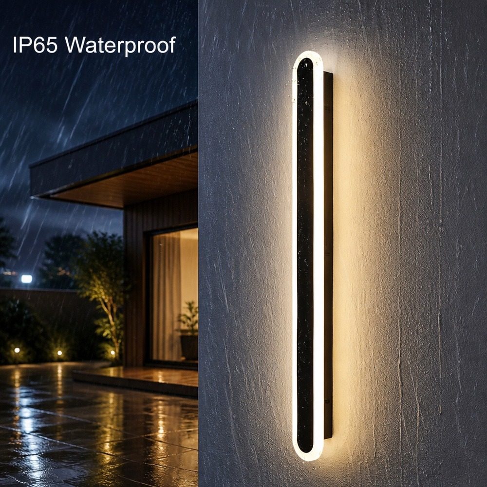 Modern IP65 LED Outdoor Wall Lamp Waterproof Exterior Lighting for Garden Villa Porch Courtyard Wall Mounted Lighting Fixture
