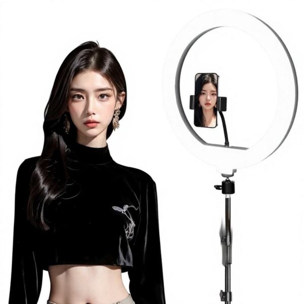 мобильный Phone Live-Streaming заполняющий свет Beauty Skin-Smoothing большой-Aperture Ring светильник напольный-Standing штатив интерьерный фотосъёмка