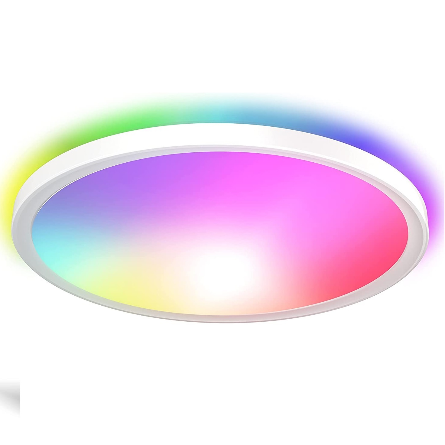 Dimmable RGB LED MUSIC Flush Mount Ceiling Light Ceiling Lamp