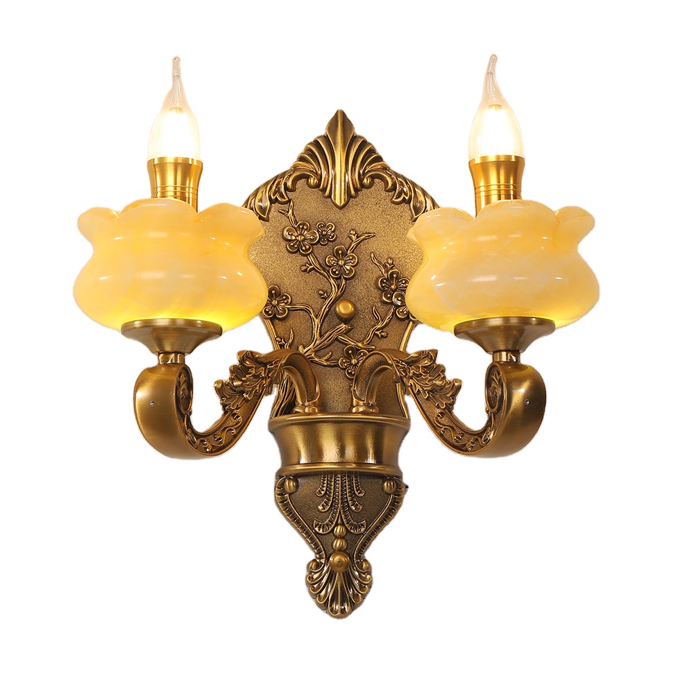 отель Double Glass Shade Wall Scone светильник Candle хрустальный настенный светильник