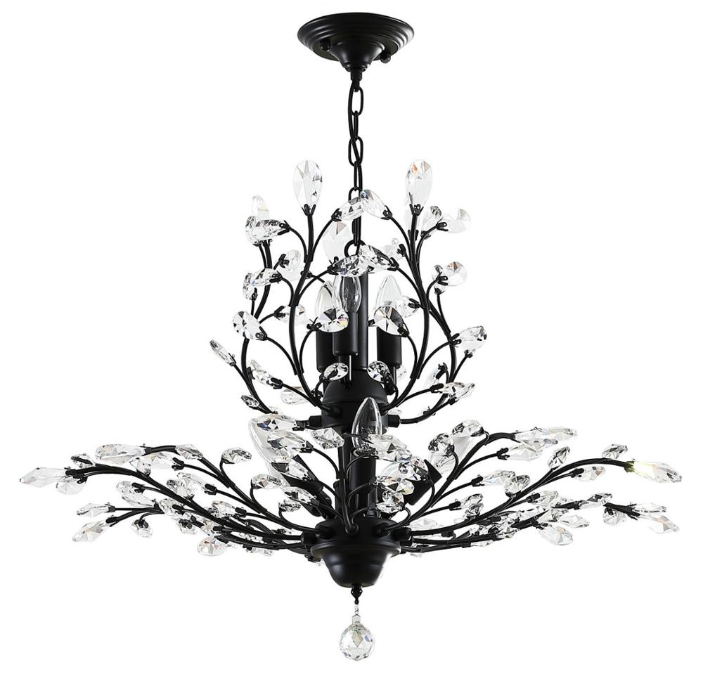 винтажный хрустальный Branch Chandeliers чёрный потолочный подвесной светильник
